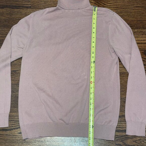 Men’s H&M Salmon -Pink Turtleneck Sweater Slim Fit Size XXL - Picture 3 of 4